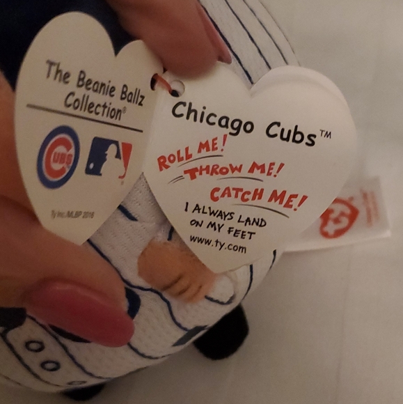 Ty Beanie Ballz MLB Chicago Cubs Plush - Picture 2 of 3